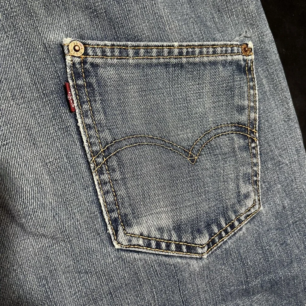 Levi's 501 Jeans Buckle Back One Pocket Vintage LVC Denim 1990s 1920s 31x32